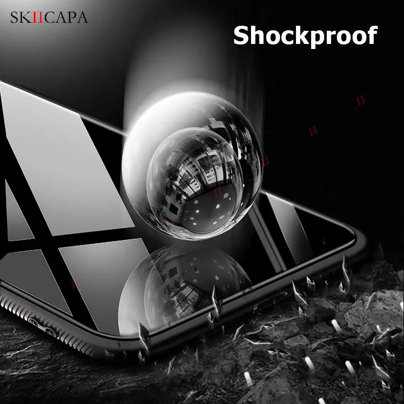 For Xiaomi Black Shark 5RS 5 Pro Tempered Glass Phone Case For Black Shark 4 3 5 Pro Magnetic Ring Holder Necklace Lanyard Cover