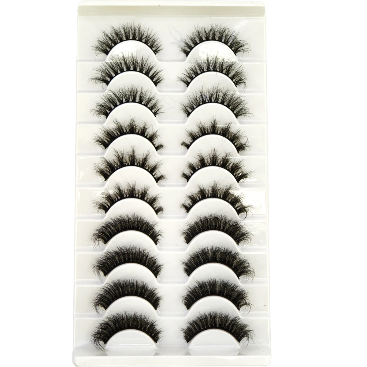 10 Pairs Mink Fluffy Dramatic False Eyelashes