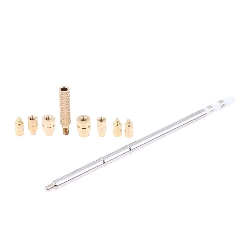 T12 Soldering Iron Heat Tool M2 M2.5 M3 M4 M5 M6 M8 Hot Melt Knurled Nut Embedded Insertion Tip Kit For 3D Printed Parts