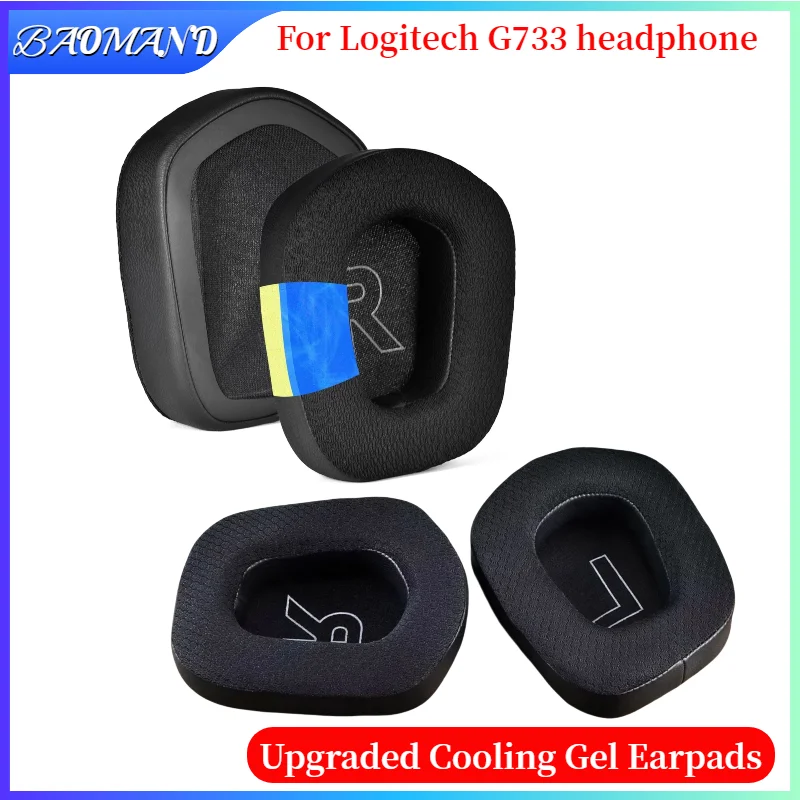

Replacement Ear Pads Cups Earpad Memory Foam Cushions For Logitech G733 Headphones Headset Cooling Gel