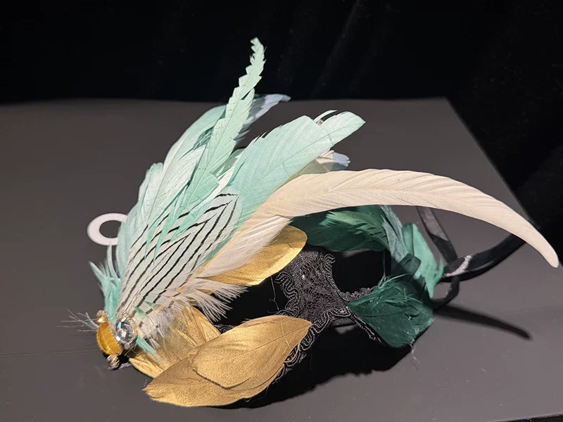 Feather Mask Halloween Makeup Ball Stage Play Cool Mask