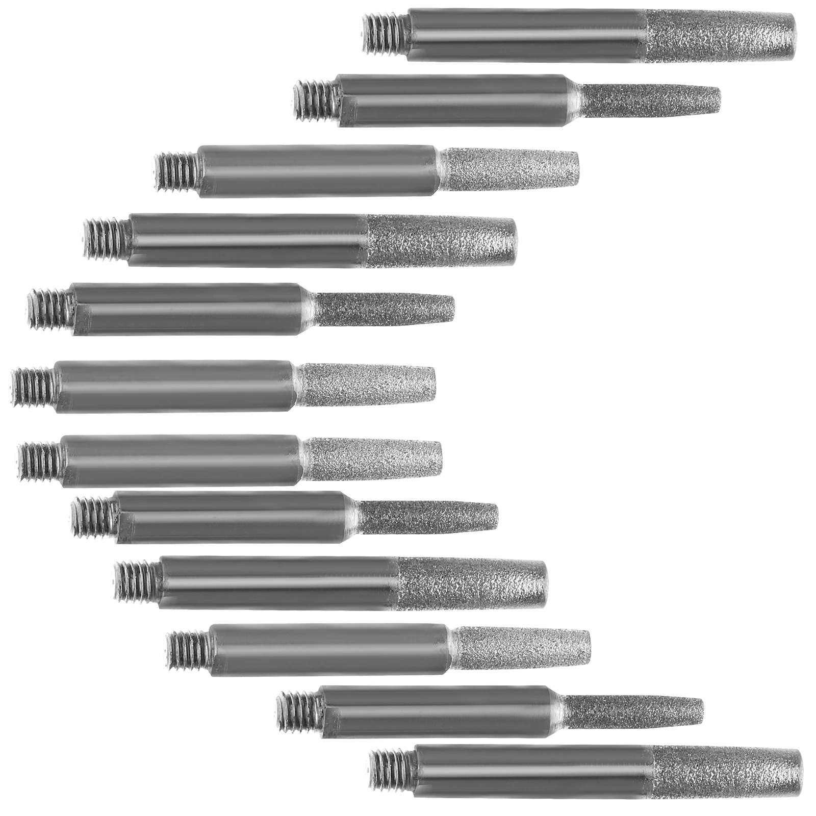 

12 Pcs Sharpeners Chain Grinder Grinding Head Sharpening Stones Dual-grit Combination Kit