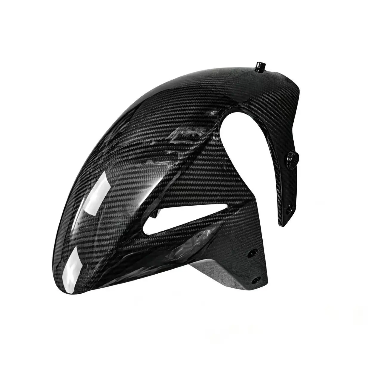 Geeignet für CFMOTO 675SR-R Carbonfaser-Nachrüstzubehör, vorderer und hinterer Kotflügel-Deflektor, fester Windflügel.