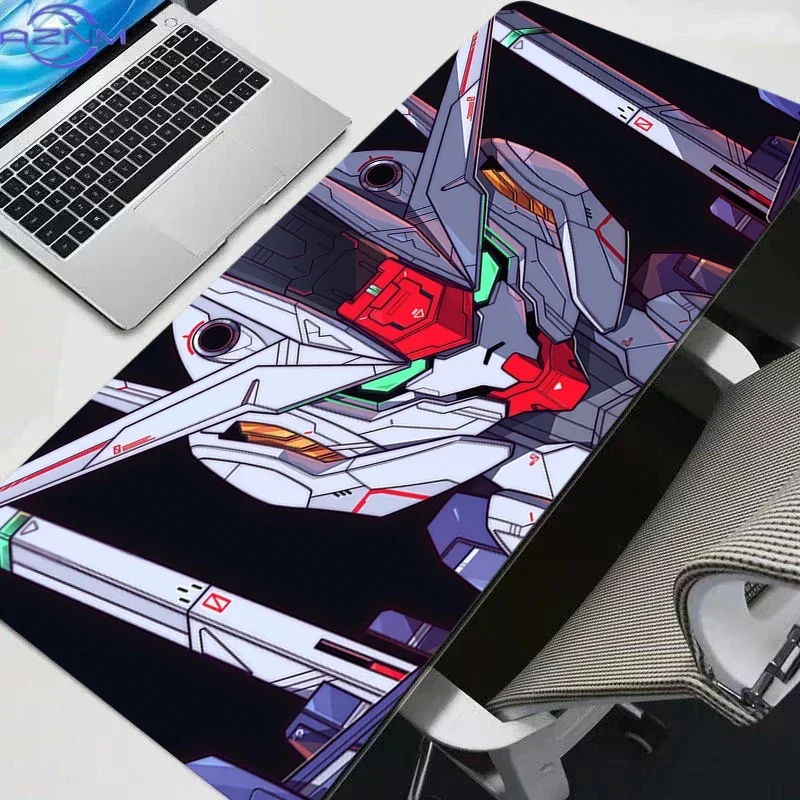 Anime Sci-Fi Mecha Portrait Mouse Pad, Rubber Non Slip Desk Mat, Smooth Gaming Keyboard Pad for PC Office Decoration