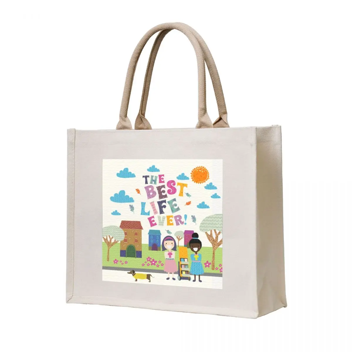 

THE BEST LIFE EVER! Tote Bag Shopper bag personalized tote canvas tote bag for beach