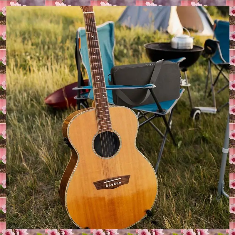 

2025 Txesign Guitar Stand Carrying Case For Basics Guitar Folding A-Shape Frame Stand With Shoulder Strap Storage Bag Protective