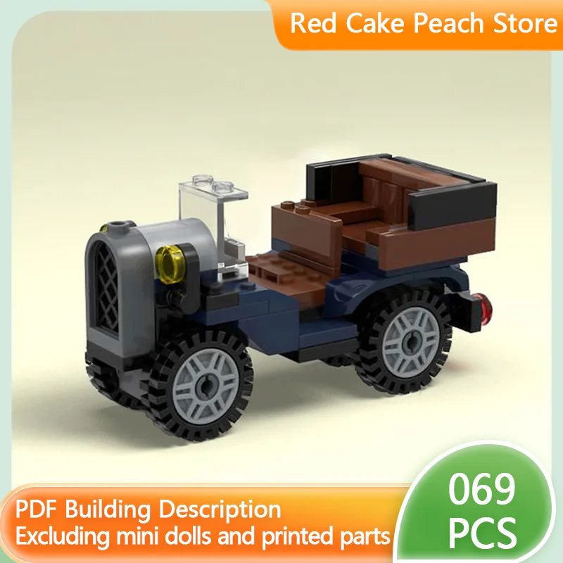 

Speed Racing Car Model MOC Building Bricks Old Convertible Car Modular Technology Children Holiday Gifts Assemble Toys Suit