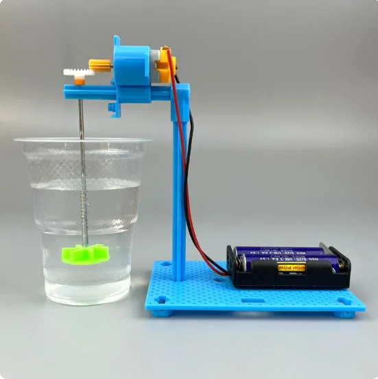 Self made mixing machine, electric vortex tornado, elementary school student science experiment
