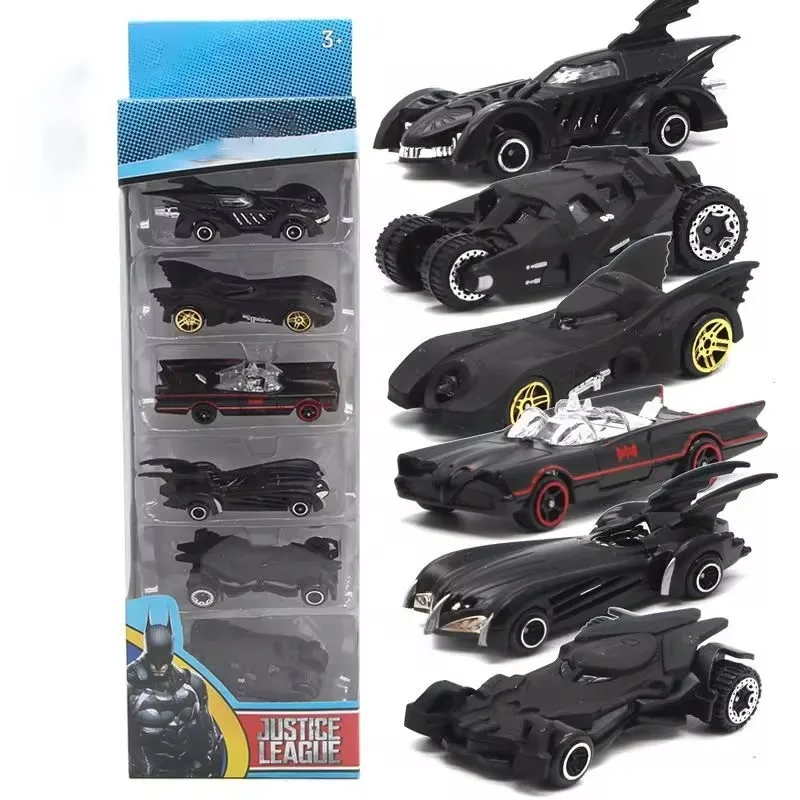 1:64 6pcs Batmobile Alloy Model Cars Batman Tumbler 6 Generation Combination Home Decor Car Collection Toys for Children