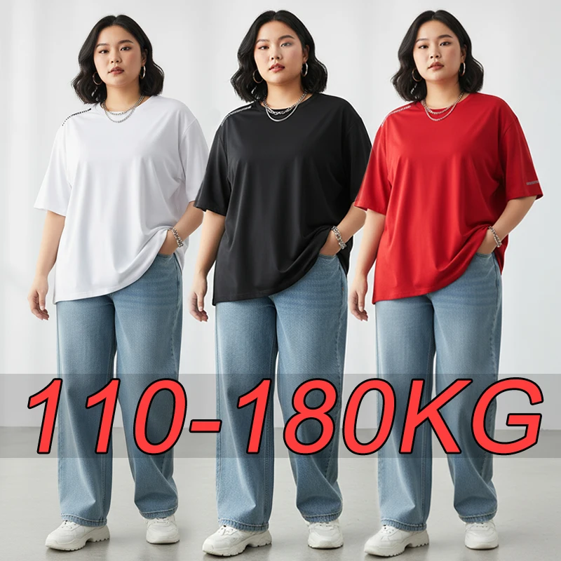 

Women Plus Size T-Shirts 5XL 6XL 7XL Quick Dry Short Sleeve Tees Gym Jerseys Fitness Trainer Running Top Sportswear