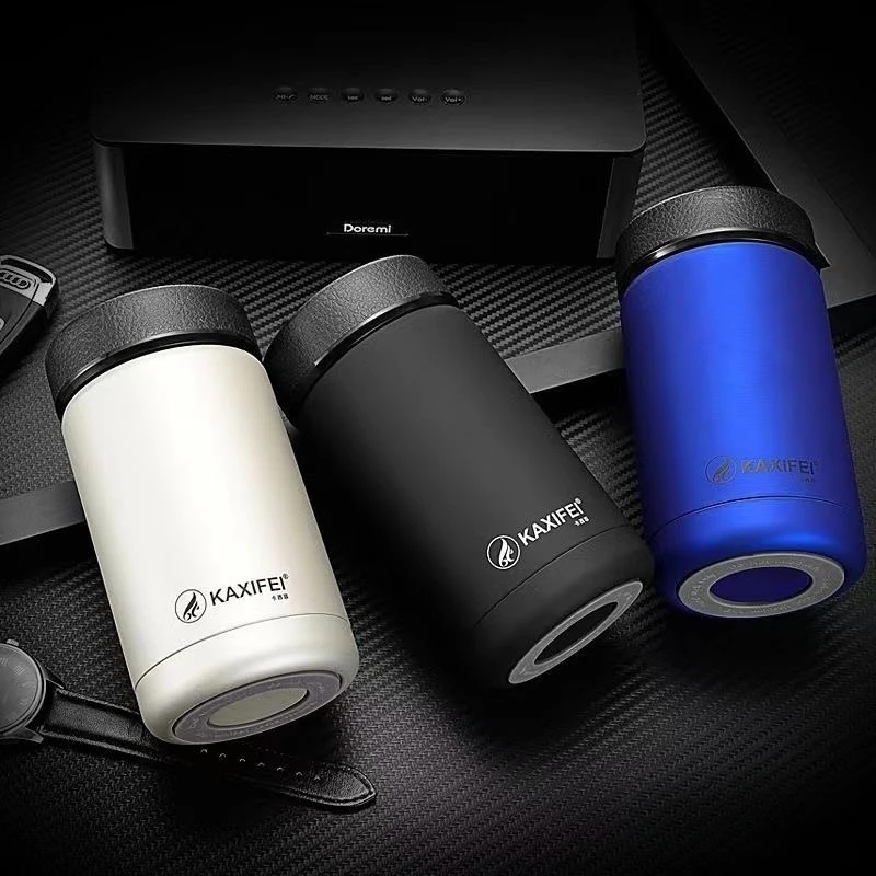 New Vacuum Flasks Fashion Tea Bottle Flask Water 400ml Stainless Steel Thermoses Coffee Cup Travel Mug Camping Sports Bottle