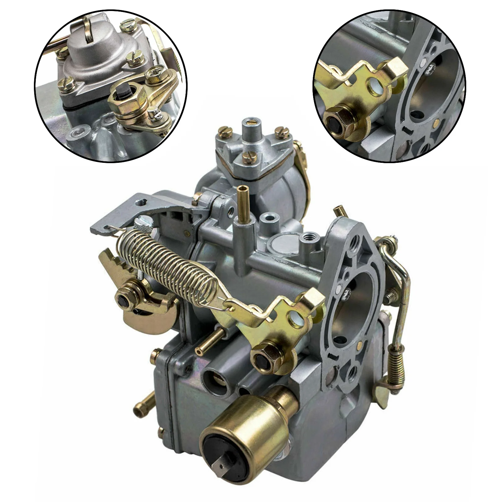 Areyourshop 34 Pict-3 Carburetor 113129031K For VW Beetles 1971-1979 Dual Port 1600cc 12V