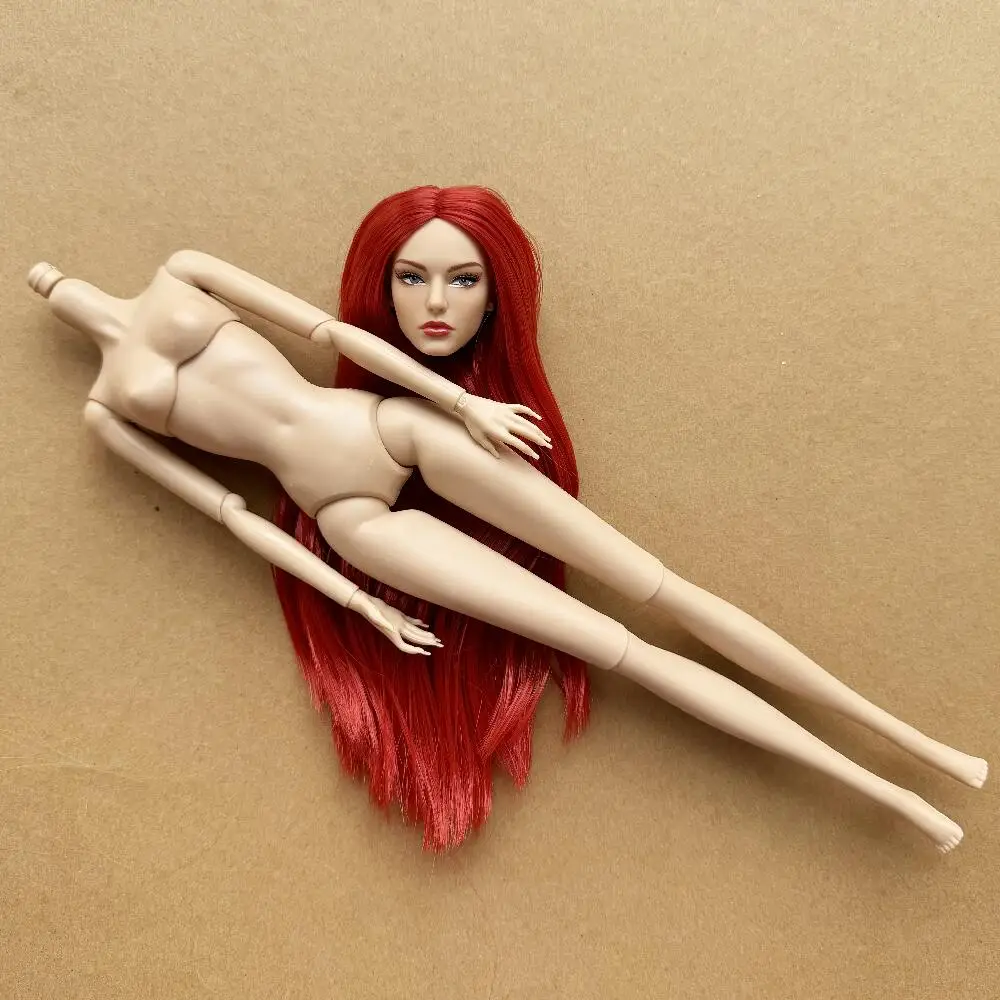 1/6 Maßstab Super-Modell-Puppe mit Gelenken, Beweglichem Körper, Weißer, Beiger, Braunem Hautton, Weibliche Modepuppe zum Spielen und Verschenken