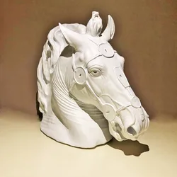 3D Horse Head Silicone Mould Chocolate Ice Cake Decor Baking Art Craft DIY Soap Candle Plaster Mold