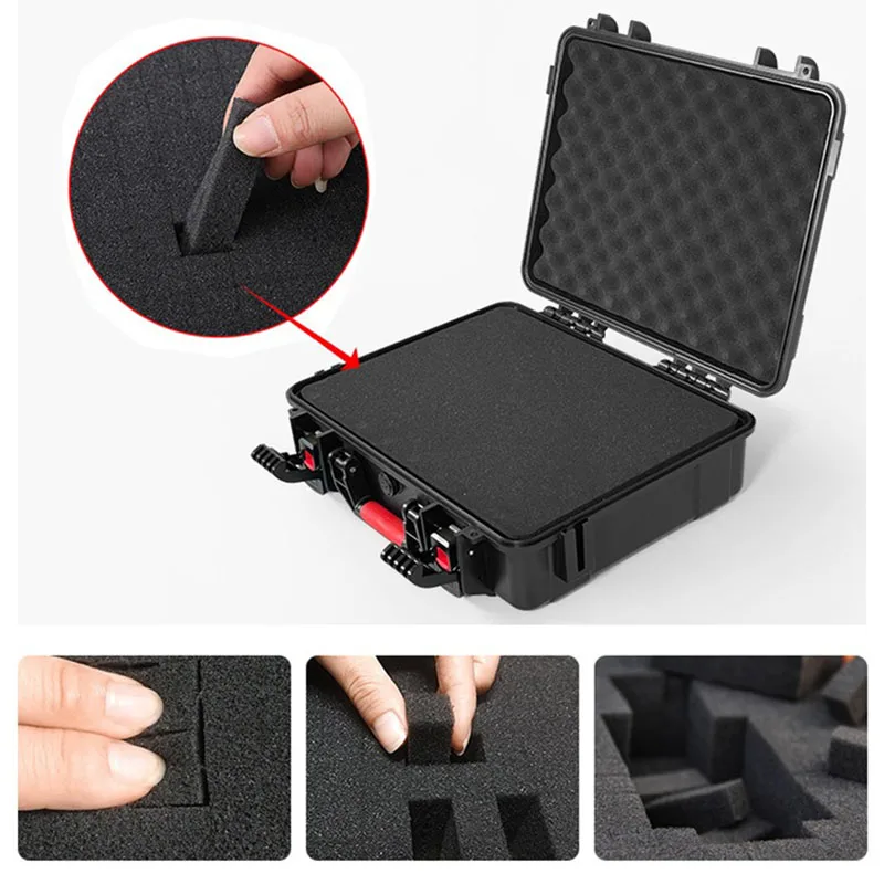 Complete Tool Box Rigid Plastic Storage Safety Suitcase Professional Organizer Boxs Mechanical Workshop Tool Case with Sponge