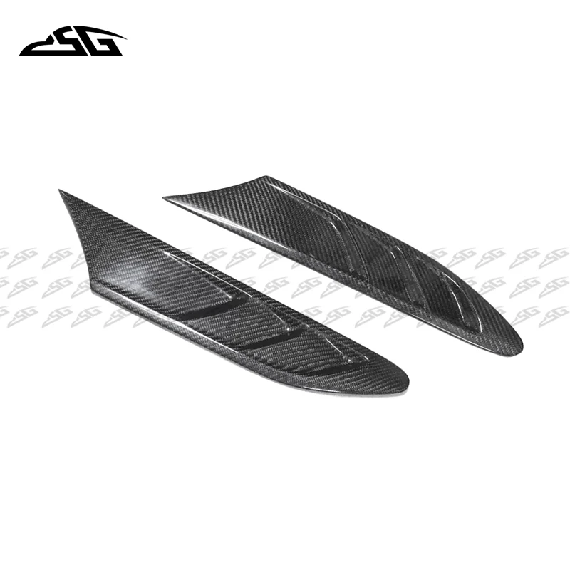 For Toyota GT86 Subaru BRZ Carbon Fiber Side Fender Fins Winglet Air Outlet Vent Trim Cover Canard Splitter Body Kit