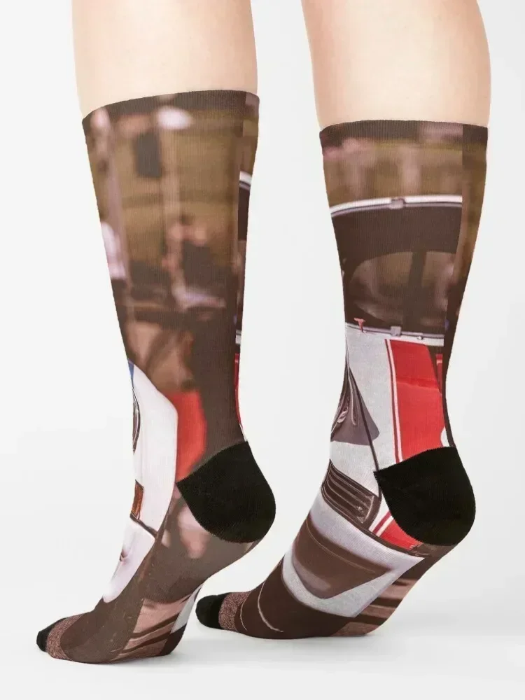 Old School Cool Socks Christmas Run custom Rugby Boy Child Socks Women's