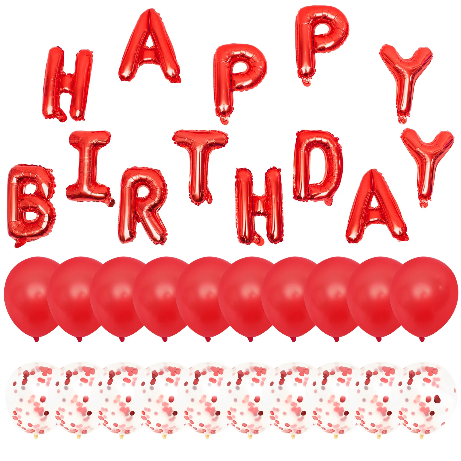 

Decorations Birthday Balloon Set Baby Shower Balloons Foil Party Clothing Red Kits