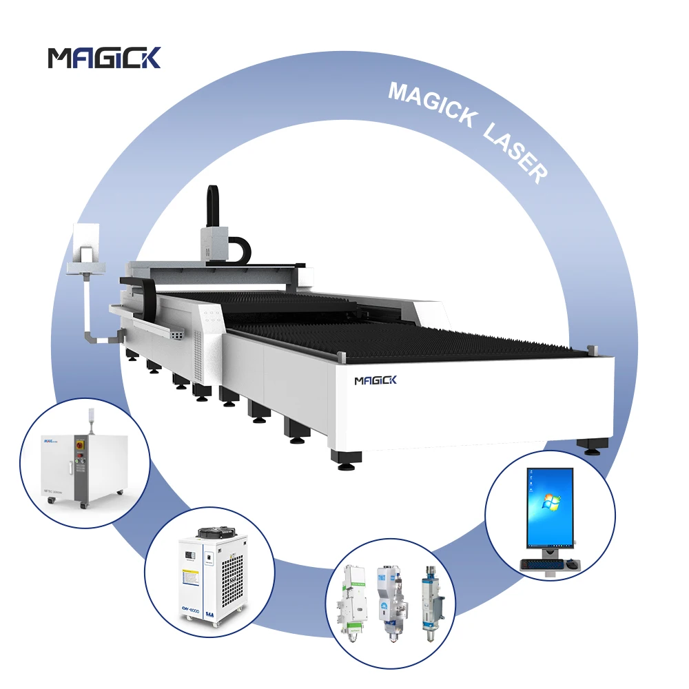 

MKLASER 3kw 6kw Exchange Table Metal Sheet Fiber Laser Cutting Machine
