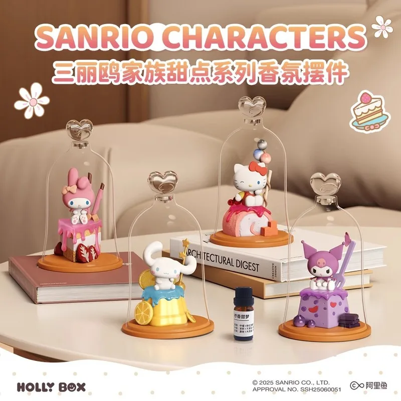 

Cute Sanrio Dessert Series Aroma Ornament Cute Exquisite Hello Kitty My Melody Cinnamoroll Kuromi Indoor Decor For Girls Gifts