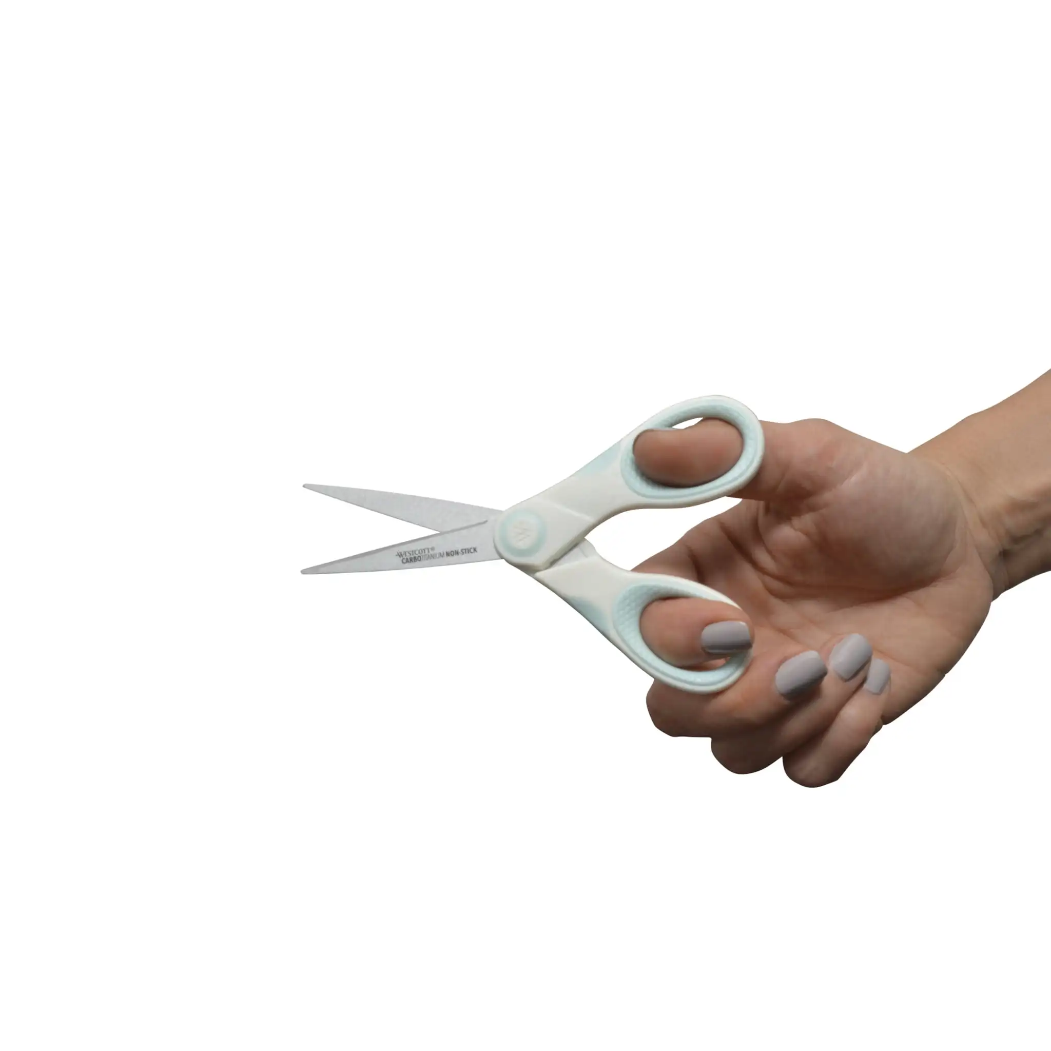 (2 แพ็ค) ไทเทเนียม กรรไกรกันติด 5" สําหรับงานฝีมือ สีขาว/น้ําเงิน 1 ชิ้น