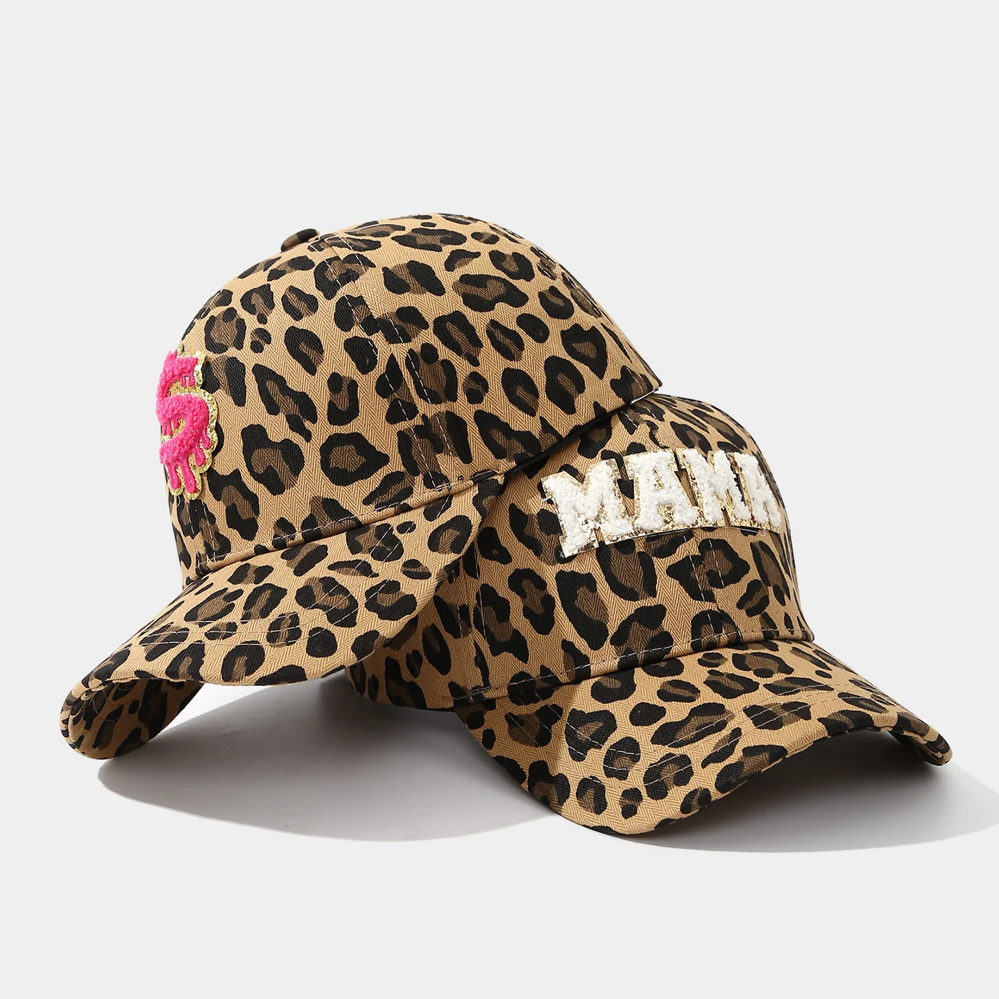 Retro Handtuch Paste Tuch Muster Leopard Print Baseball Kappe Für Frauen Herbst Neue Berühmte Mode Entenschnabel Kappe Einkaufen Hut – Detail 4