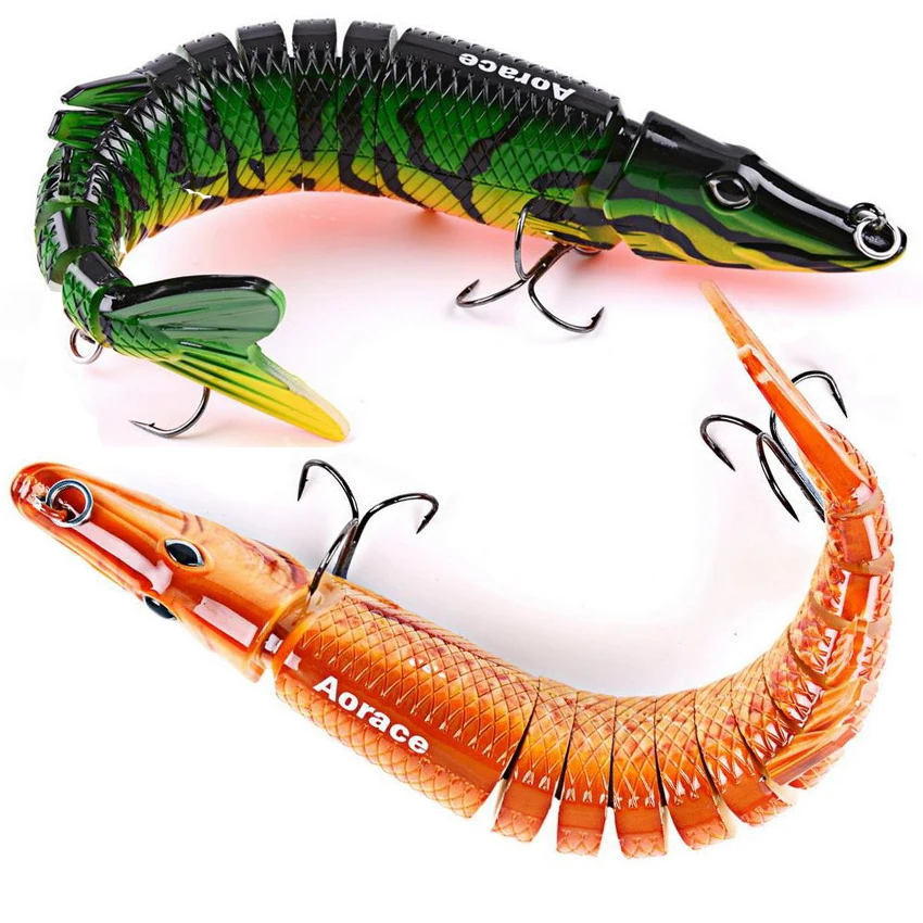 Wobbler hundido articulado para lucio y trucha - imagen 2