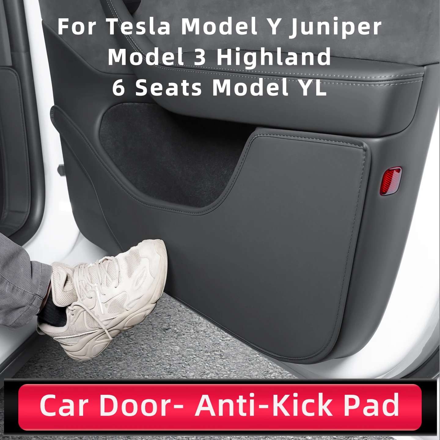 

For Tesla Model Y Juniper 3 Highland YL Car Door Anti-Kick Pads Side Door Panel Protector Anti-Dirty Pad Car Interior Decoration