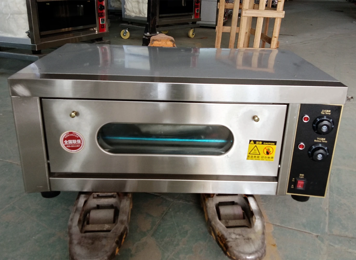 Stainless Steel Industrial Electric Baking Equipment Pizza 3 Deck 9 Trays Bakery Oven For Bread And Cake