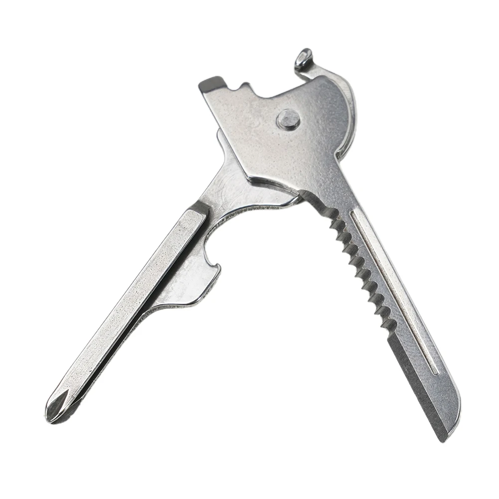Multi Utility Multipurpose Mes Key Survival Compact Keychain Multitool for Adventurers and Outdoor Enthusiasts