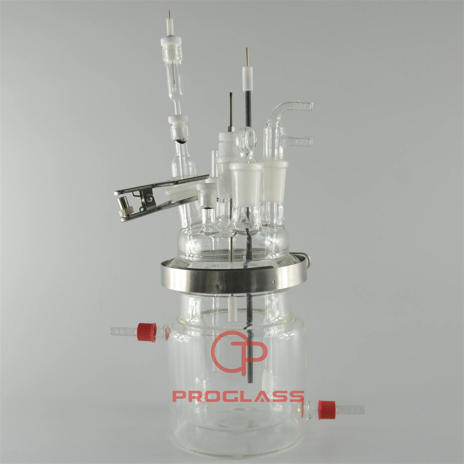 1000mL Jacket Multiport Corrosion Cell Kit Lab Glassware Components for Electrochemical Corrosion Testing