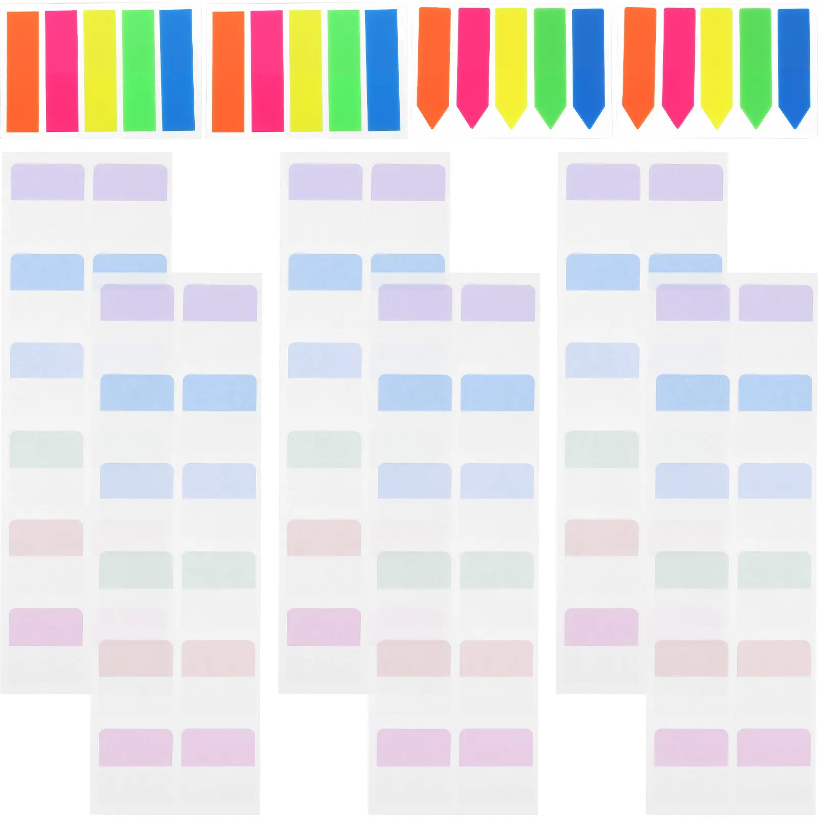 

640Pcs Note Tabs Writable Sticky Page Markers for Notebook Book Tabs Flags Page Stickers Decorative Practical for Study Office