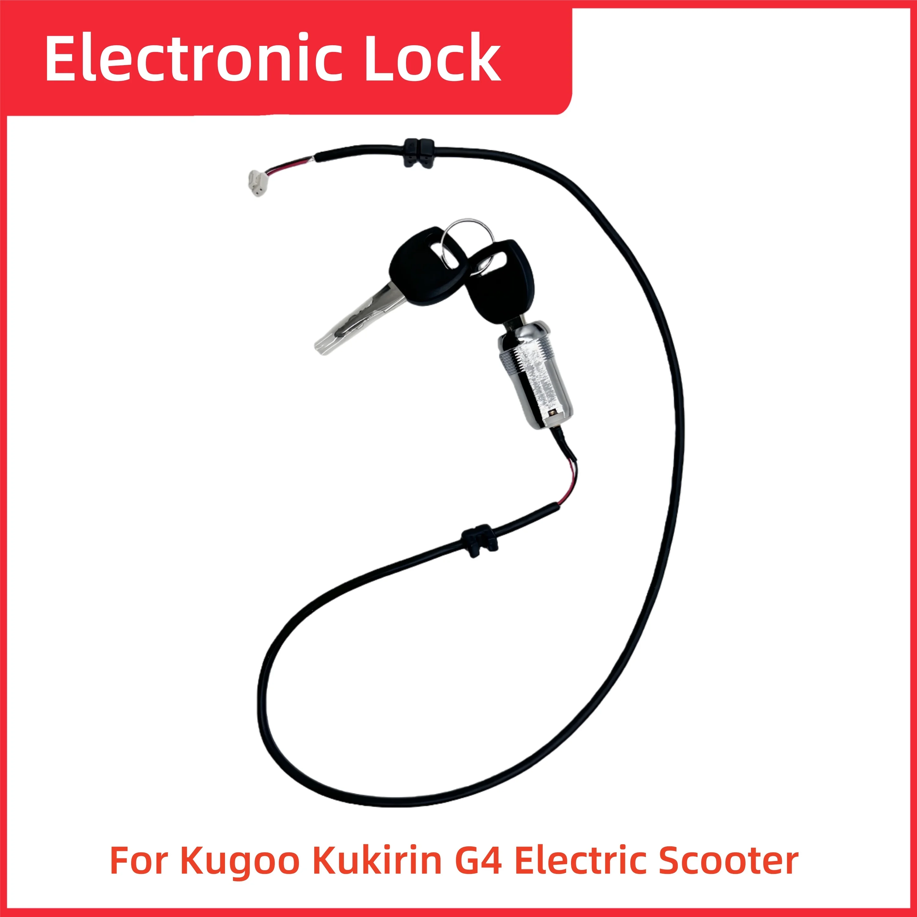 Original Kukirin G4 Elektronischer Schließzylinder mit Schlüssel für Elektroroller Kugoo Kirin G4 Skateboard-Schloss mit Schlüsselteilen