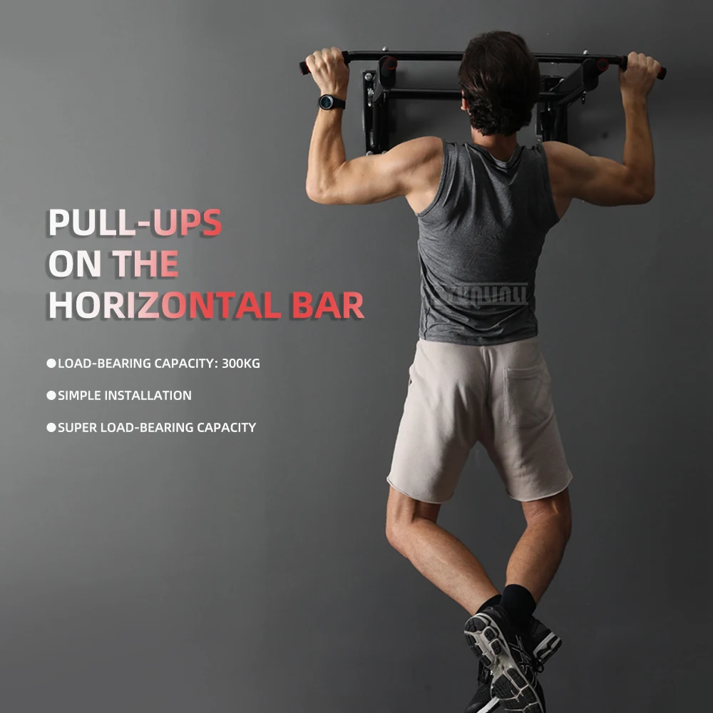 Wall Horizontal Bar for Home Gym Sandbag Compatible Fitness Training Equipment