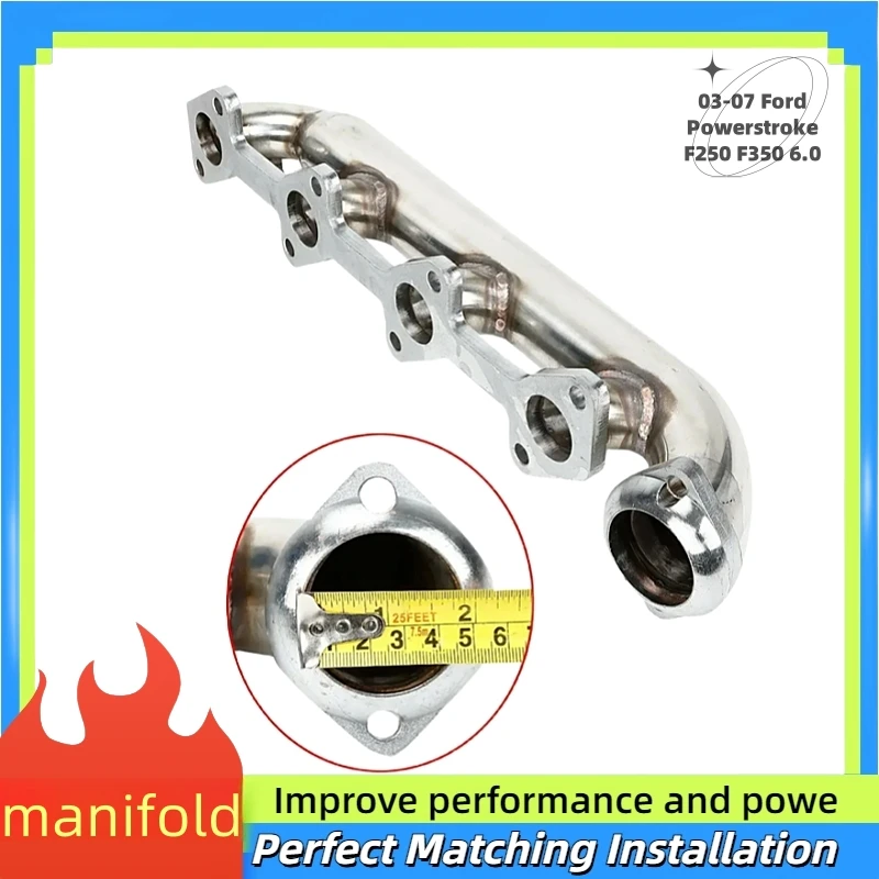 For 03-07 Ford Powerstroke F250 F350 6.0 High Performance Headers Manifolds quality Stainless Steel Exhaust auto parts