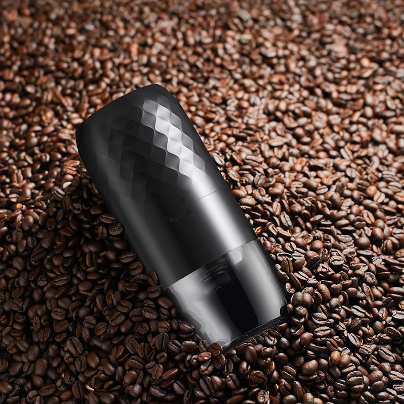 مطحنة حبوب القهوة الكهربائية المحمولة 1800 مللي أمبير قابلة للشحن المطاحن الخارجية القابلة للتعديل ماكينة القهوة المنزلية للسفر