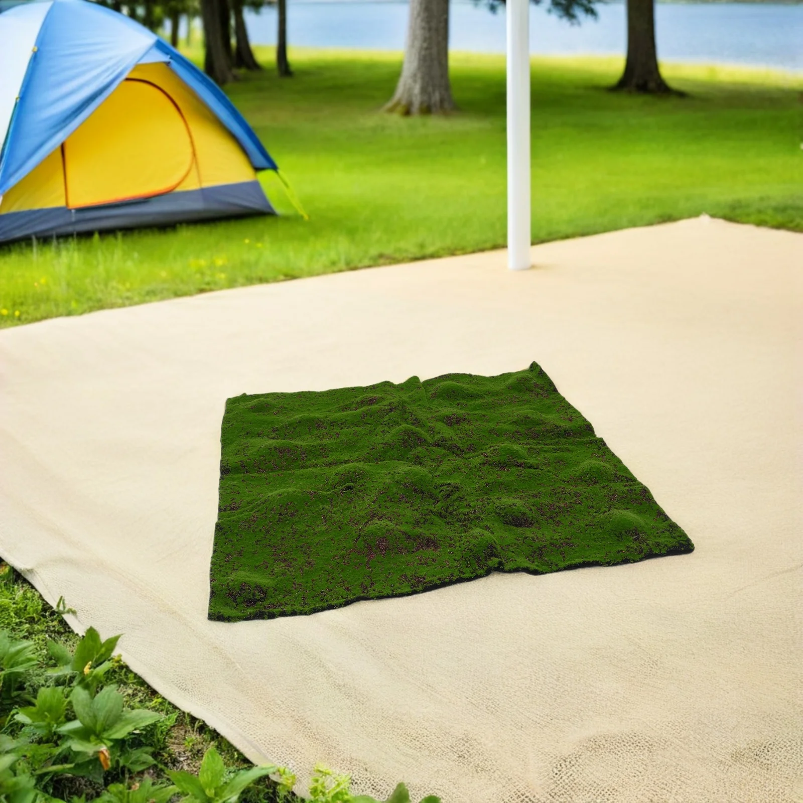 39.3X39.3 بوصة ورقة الطحلب الاصطناعي فو سجادة من الحشيش الصناعي للنباتات الداخلية محاكاة العشب ديكور الحرفية الزفاف المنزل مكتب Diy بها بنفسك عالية #3