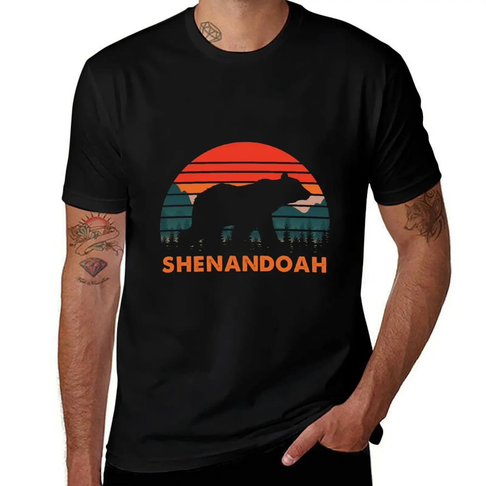 

Shenandoah National Park camping vintage shirt T-Shirt Casual Daily Wear Short Sleeve Top
