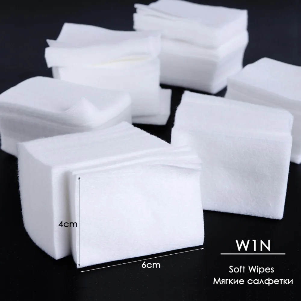 300 قطعة/لفة مسمار القطن مناديل UV هلام مسمار نصائح مزيل طلاء الأظافر الأنظف الوبر ورقة الوسادة نقع مسمار الفن تنظيف مانيكير أداة