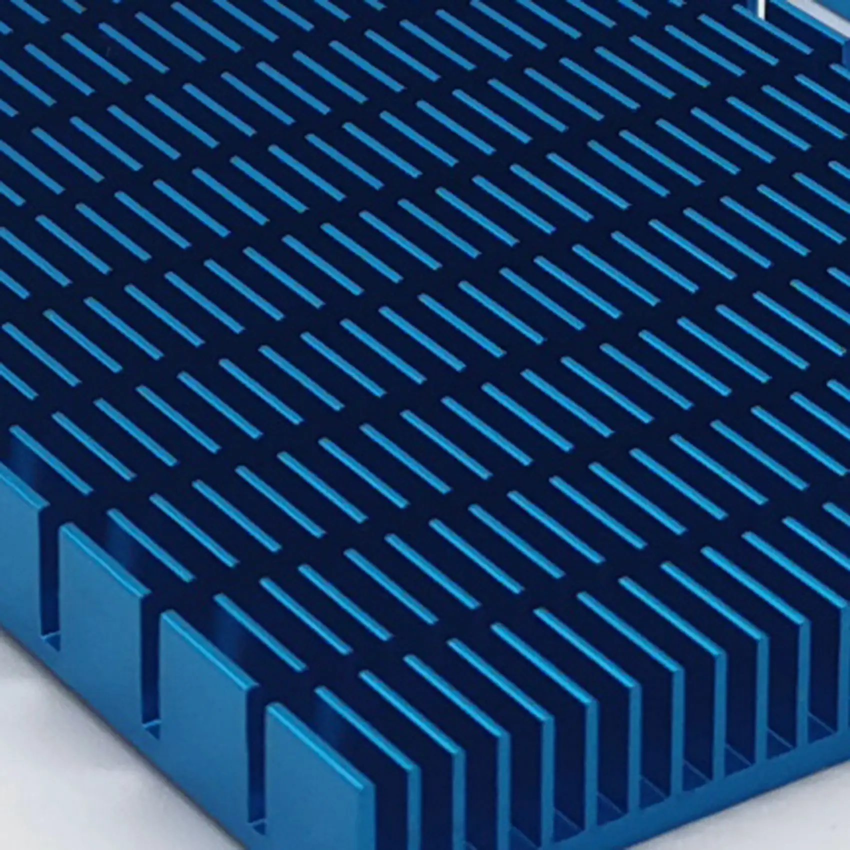 ARY-fHoge Kwaliteit Radiator Fin 150X74X10MM Mobiele Telefoon Koeling Heatsink Radiator Snijden Slot Blauw aluminium