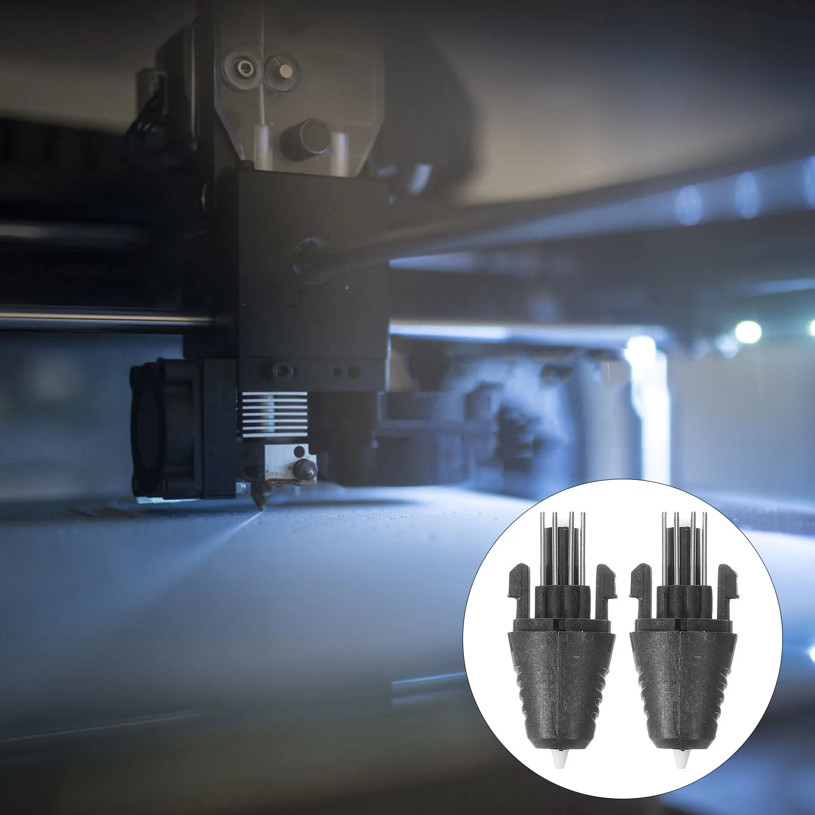 

2Pcs 3D Printing Pen Nozzle Replacement Heads Easy Install Compatible With Multiple Models