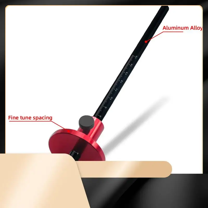 

X40A_XA-Wheel Marking Gauge With Inch&Mm Scale - Parallel Line Drawing Mortise Measuring