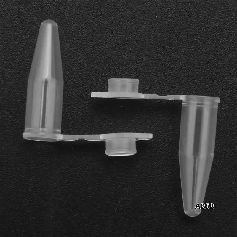 

6000 Pcs 0.2Ml Round Bottom Centrifuge Tubes W Attached Caps Clear White