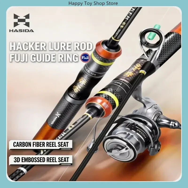 HASIDA Hacker 2026 Sliding Float Rod Full Set Large Guide Rings 45mm Lightweight High Strength Long Casting Fishing Anglers Pro