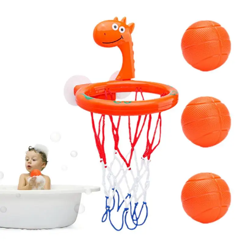 

Bathtub Basketball Hoop 4pcs Suction Cup Basketball Hoop Cartoon Design Suction Cup Basketball Hoop Portable And Interactive