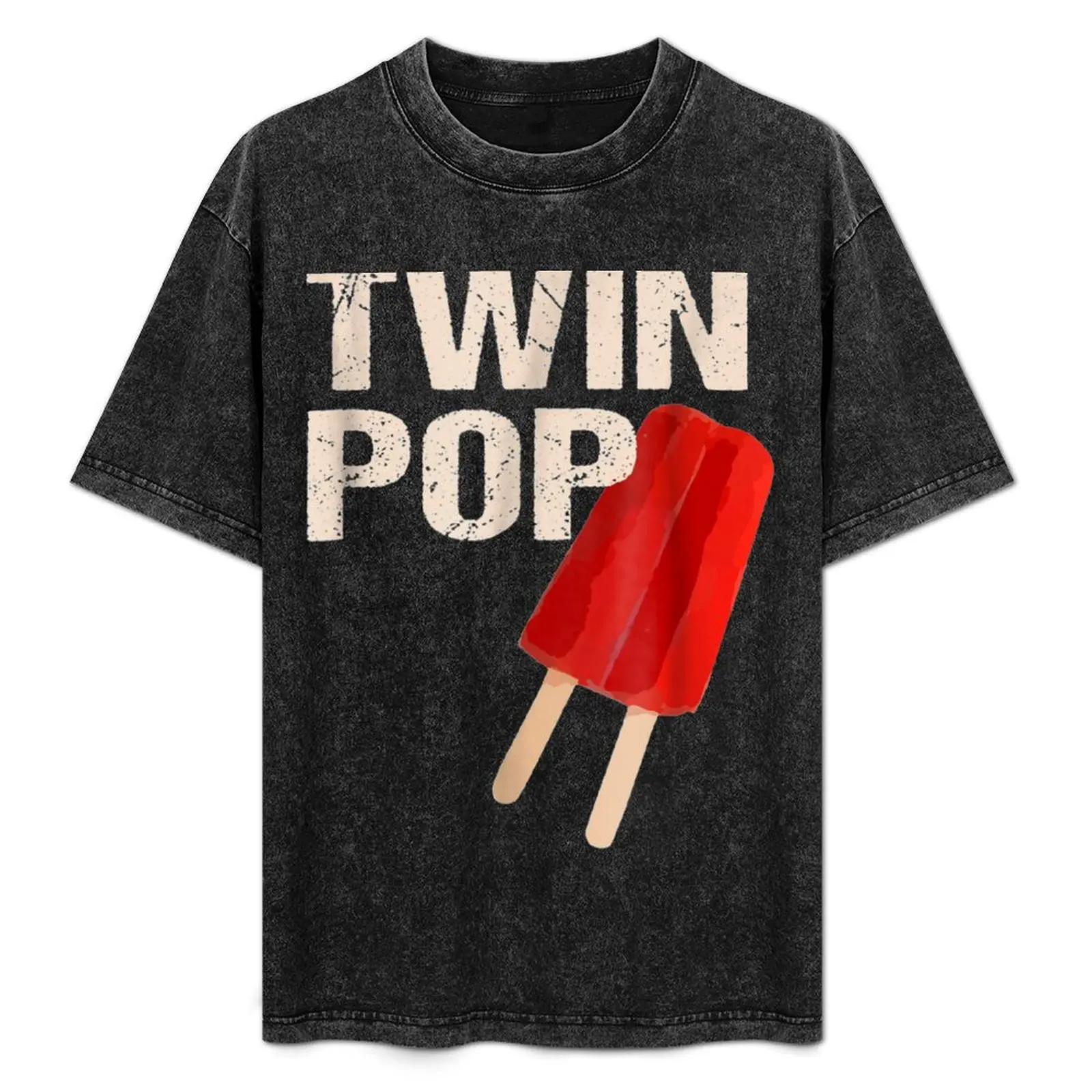 

Футболка Twin Pop Gift For Grandpa Twins Dad Fathers Day, повседневная футболка для ежедневной носки