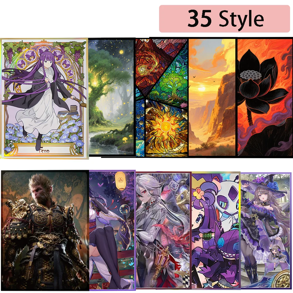 

35 Styles 60PCS Standard Size Anime Card Sleeves Protector for PTCG MGT Trading Card Sleeves for Game Card Outer Card Protectors