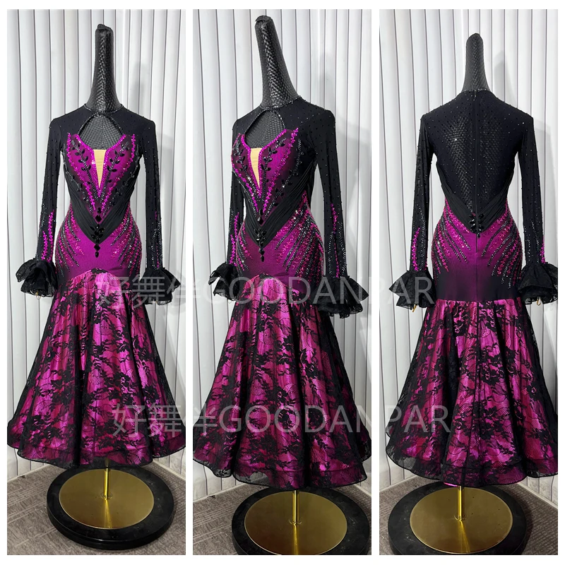 

Waltz Ballroom Dance Dress Women Competition Dance Gown Ballroom Dancing Costume standard dance dress women competition 2024