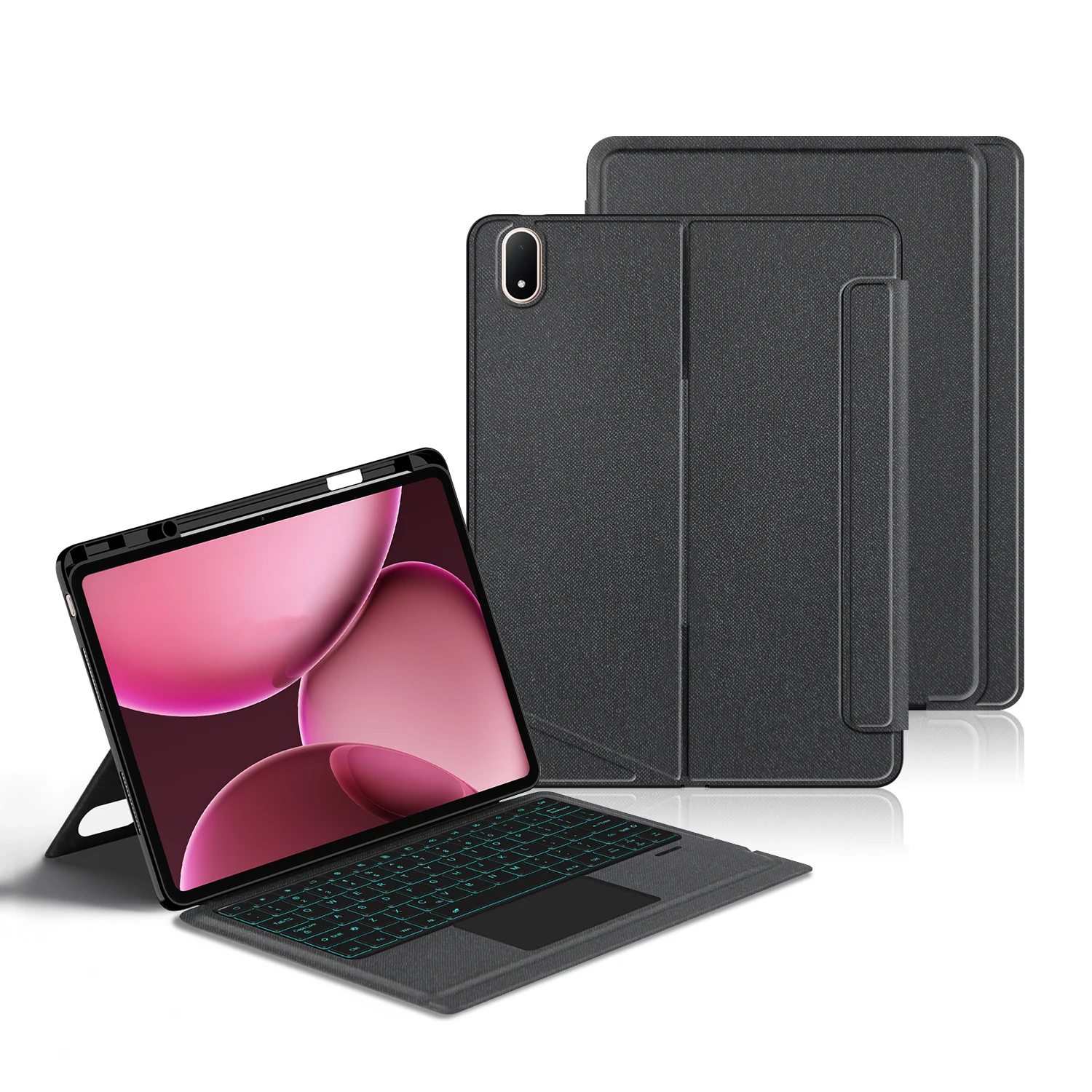 حافظة لوحة المفاتيح السحرية القابلة للفصل لهاتف OPPO Pad 4 PRO 2025 غطاء OPPO Pad4 Pro 13.2 بوصة للكمبيوتر اللوحي لوحة المفاتيح الذكية التي تعمل باللمس