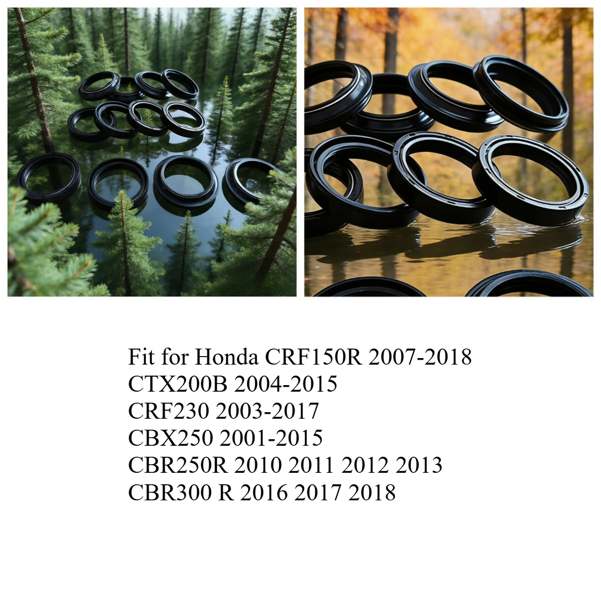 

Front Fork Oil Seal Dust Seal 37x50x11 mm for Honda CRF150R 2007-18 CTX200B CRF230 CBX250 01-15 CBR250R CBR300 R 2016 2017 2018